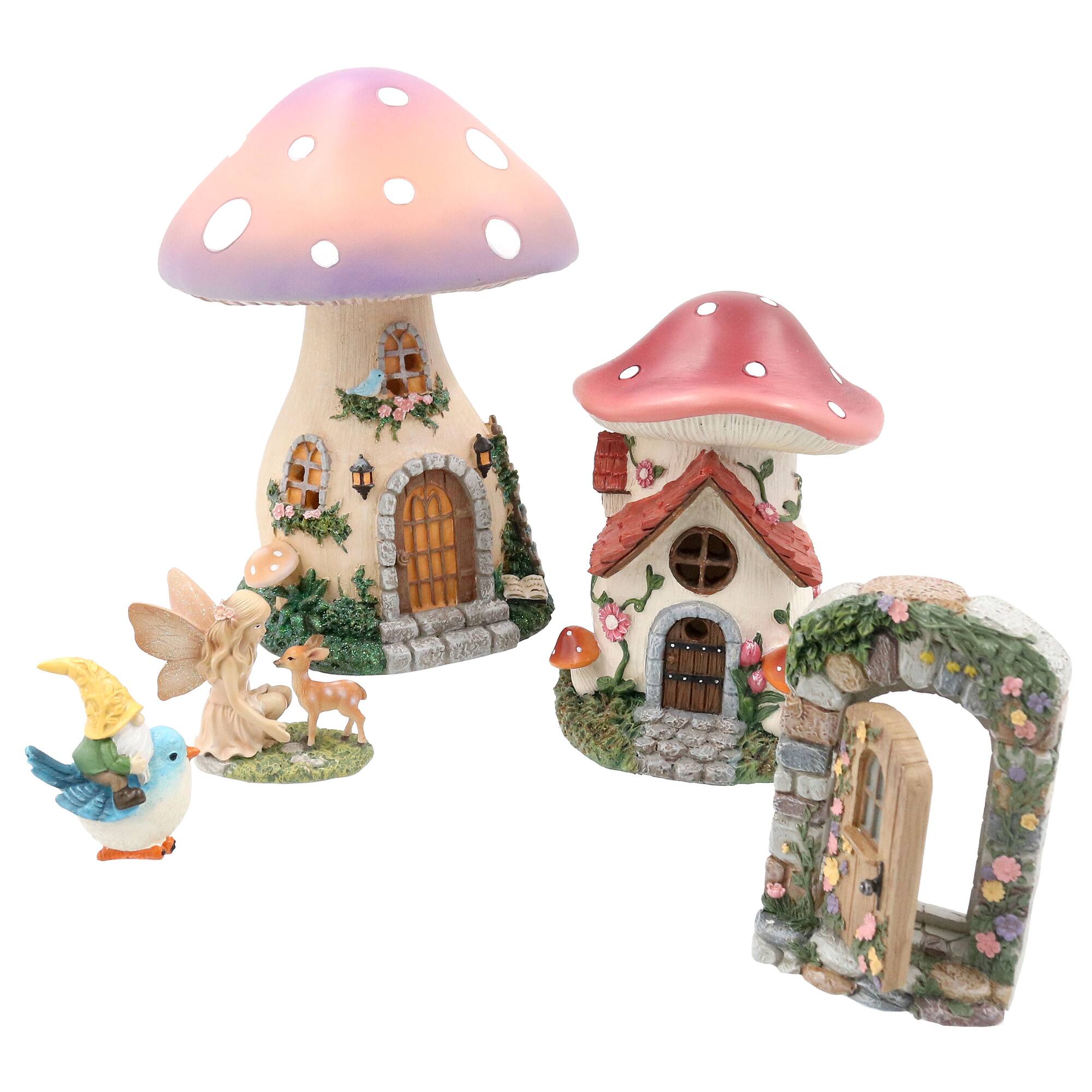 Mini LED Red Mushroom House by Ashland®